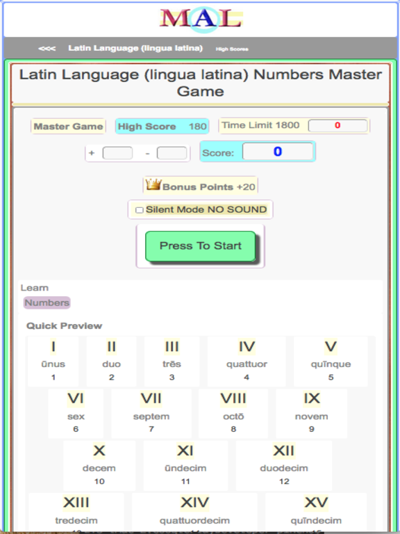 Latin M(A)L screenshot 2