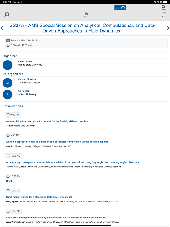 AMS Spring Central 2022