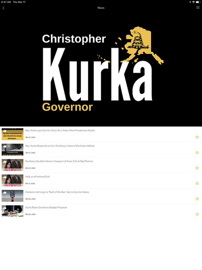 Christopher Kurka for Governor