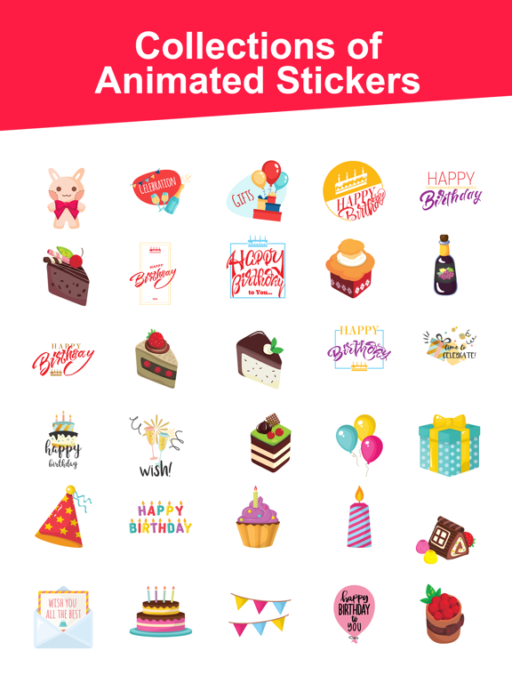 Animated Birthday Sticker Pack screenshot 3