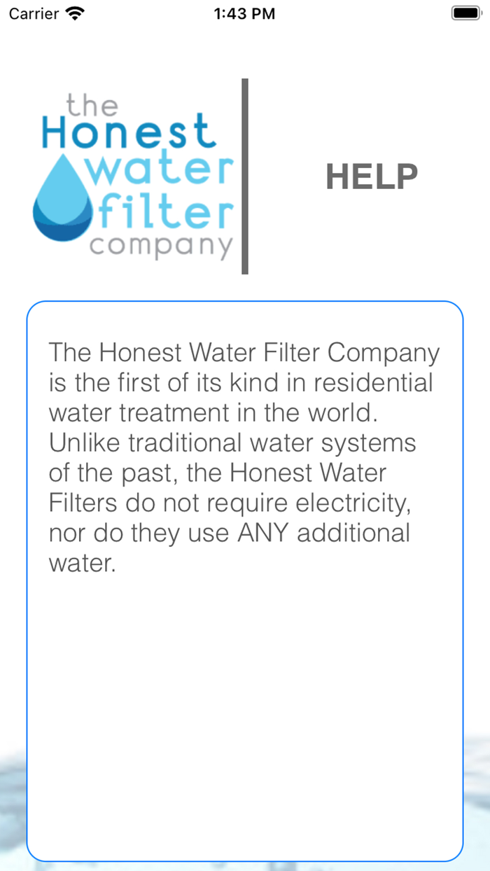 Honest Water Filter