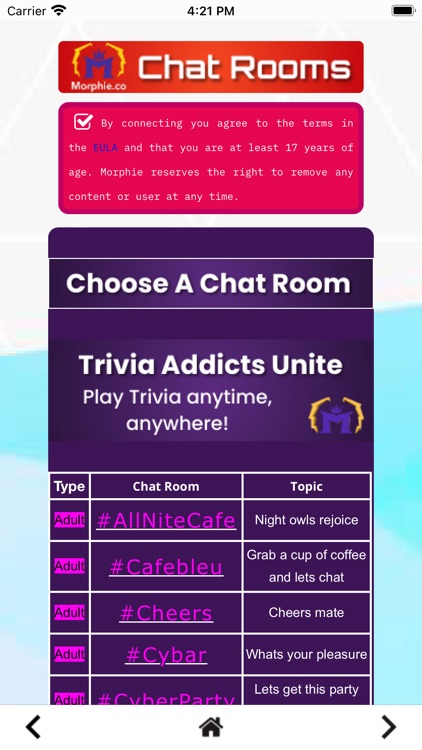 Morphie - Chat Rooms