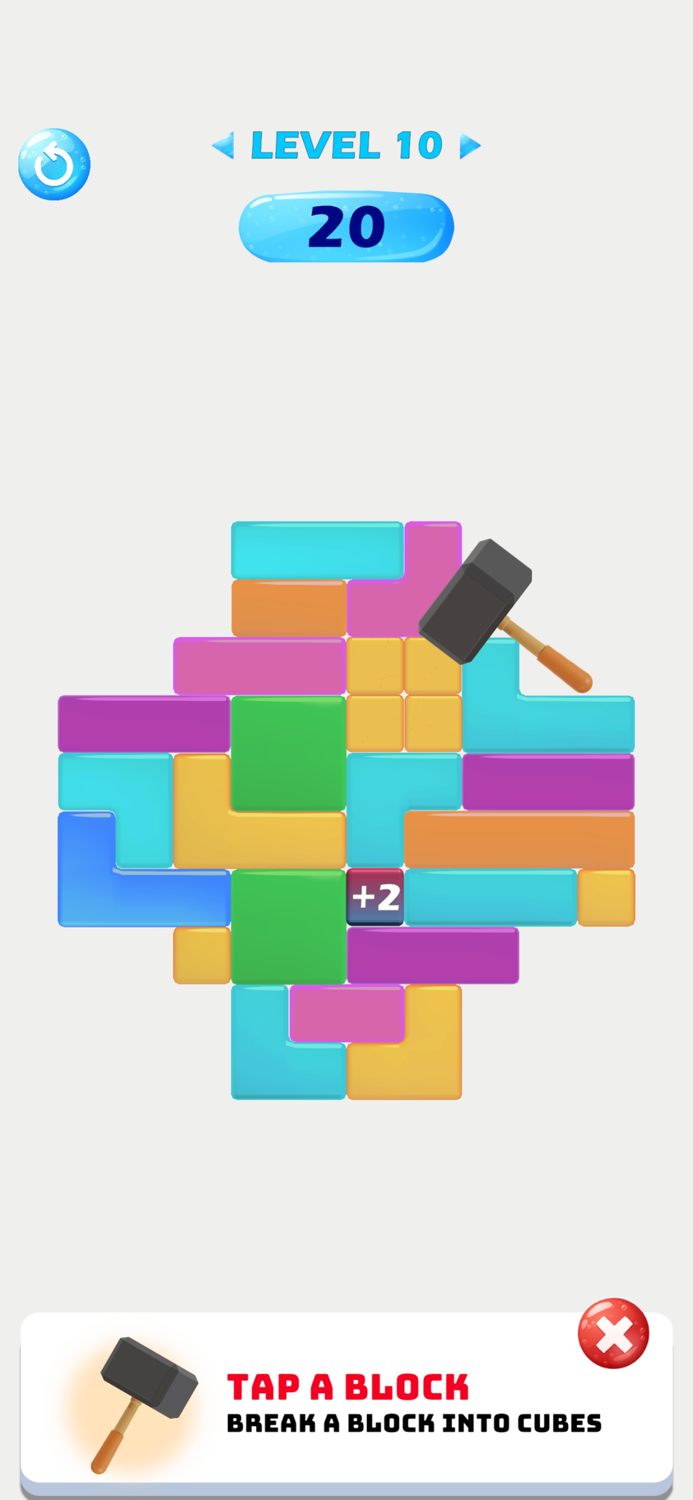 Tap Blocks Tap Away Puzzle