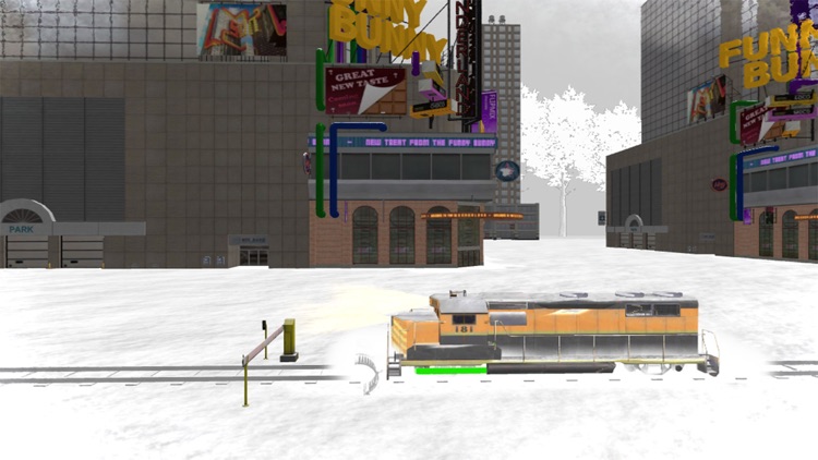 Snow Plowing Train Simulator screenshot-7