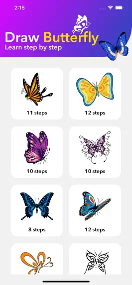 Game screenshot Learn - How to Draw Butterfly mod apk