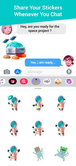 Game screenshot The Astronaut Love Stickers hack