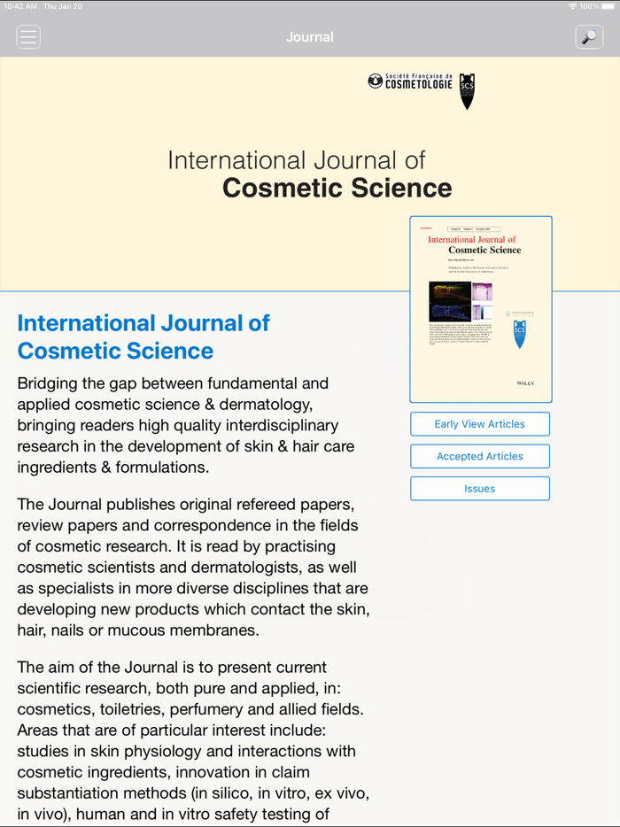 Intern Jnl of Cosmetic Science