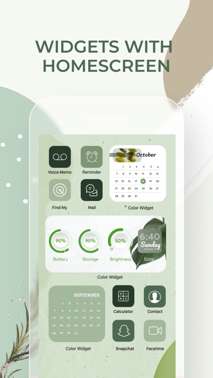 Themes: Icon & Color Widgets screenshot-3