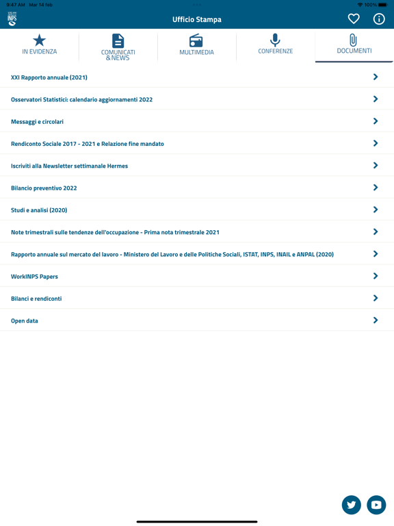 INPS Ufficio Stampa per Tablet screenshot 4