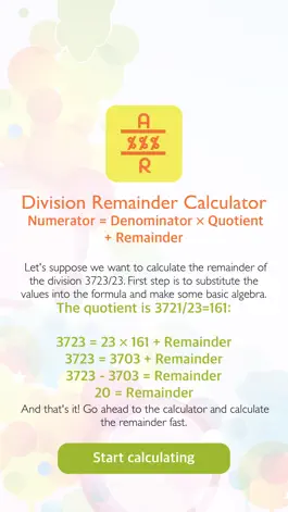 Game screenshot Remainder Division Calculator mod apk