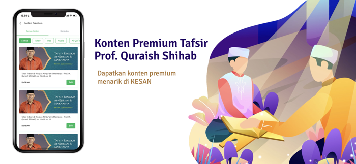 KESAN Al Quran, Kiblat, Adzan