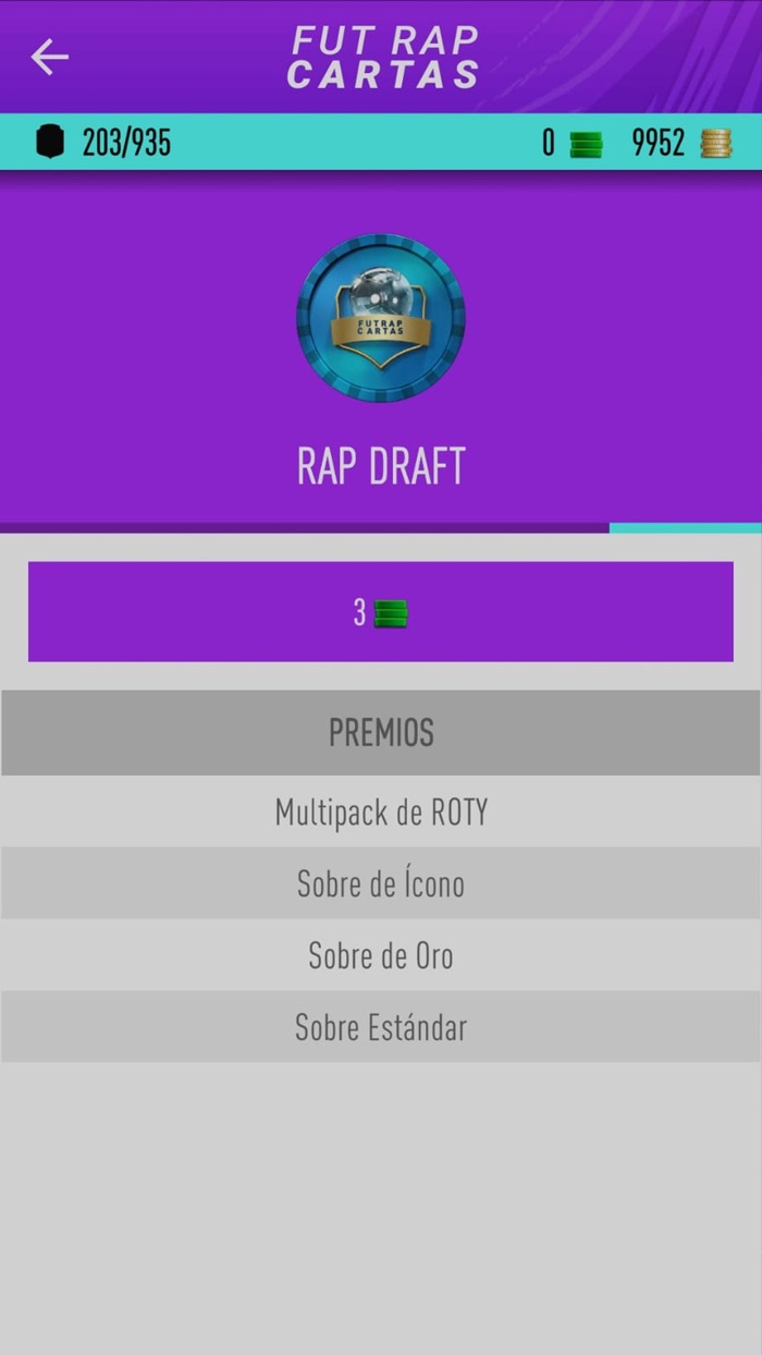 Fut Rap Cartas