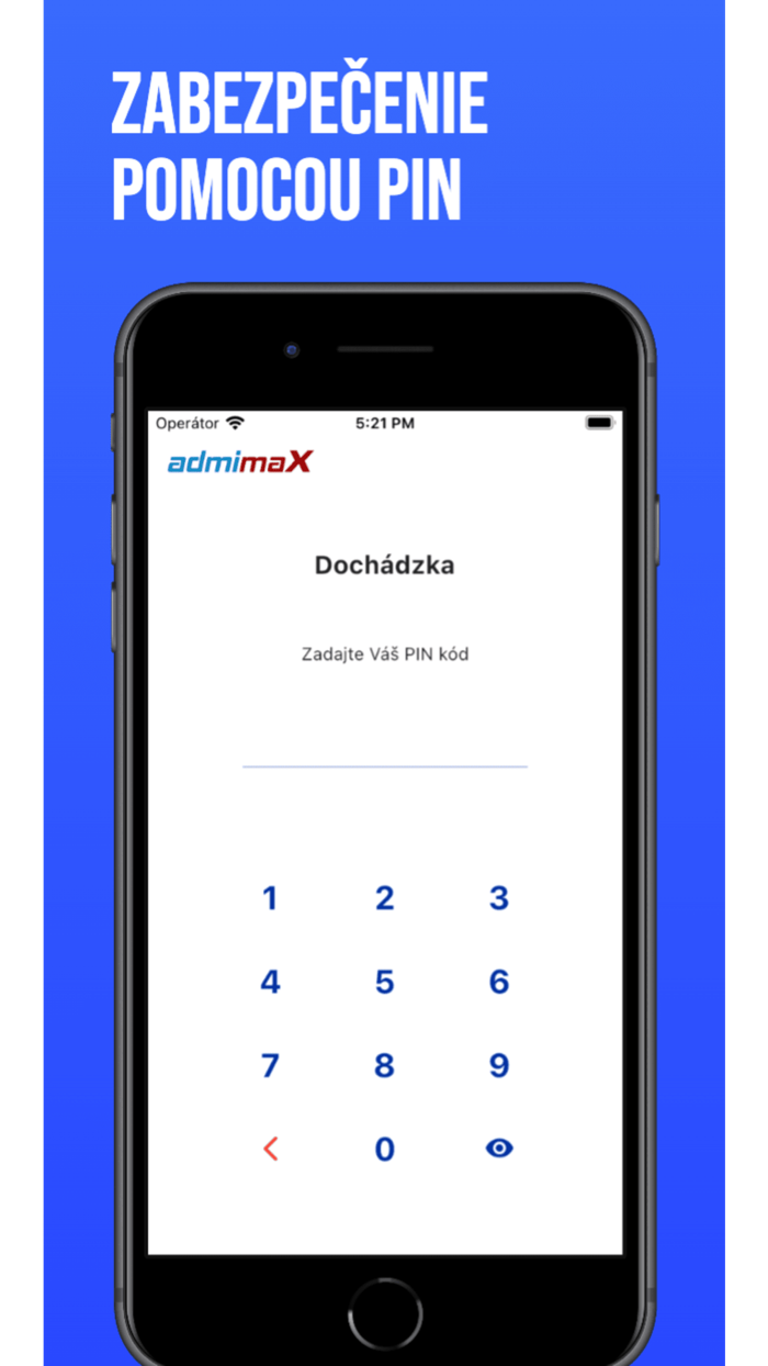 Admimax - dochádzka