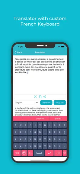 Game screenshot French Keyboard: Translator hack