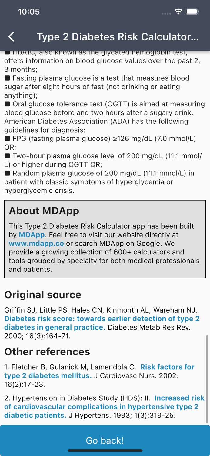 Type 2 Diabetes Risk Score