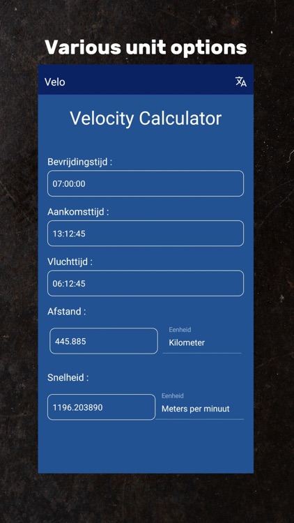 Pigeon Velocity Calculator