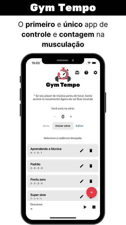 Gym Tempo - Contagem no treino screenshot-0