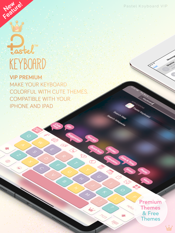 Télécharger Pastel Keyboard VIP Premium pour iPhone / iPad sur l'App