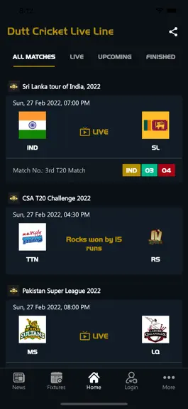 Game screenshot Dutt Cricket Live Line mod apk