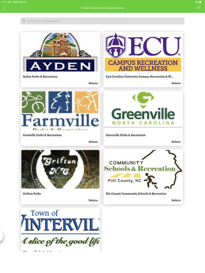 Parks  Facilities-Pitt County