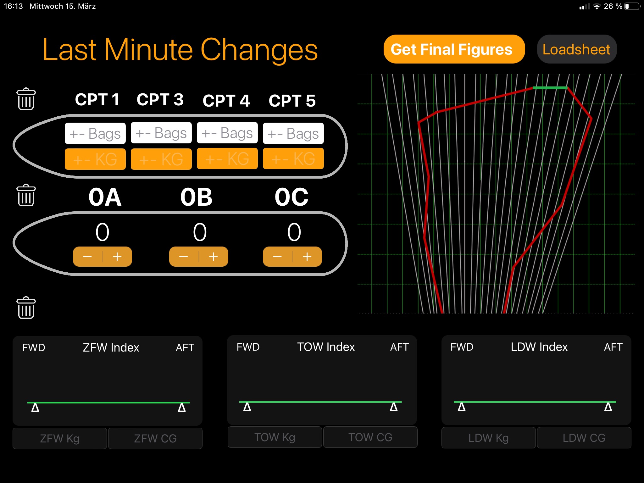 Weight and Balance A320 screenshot 3