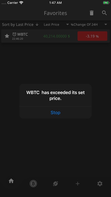 Crypto Alarm screenshot-5