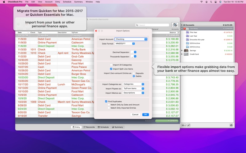 CheckBook Pro Screenshot