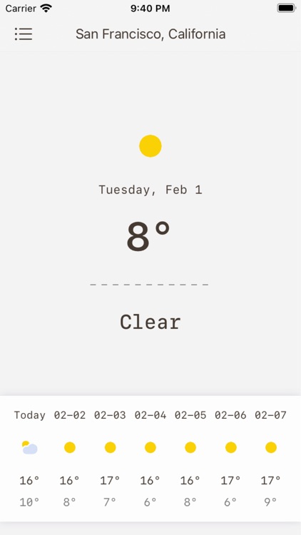 EasyWeather - Neat Weather App