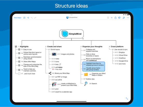 SimpleMind - Mind Mapping screenshot 3
