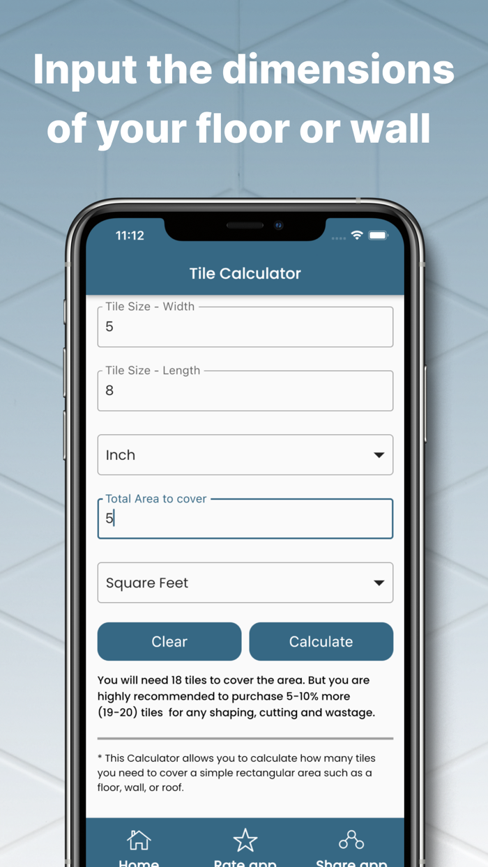 Floor  Wall Tiles Calculator