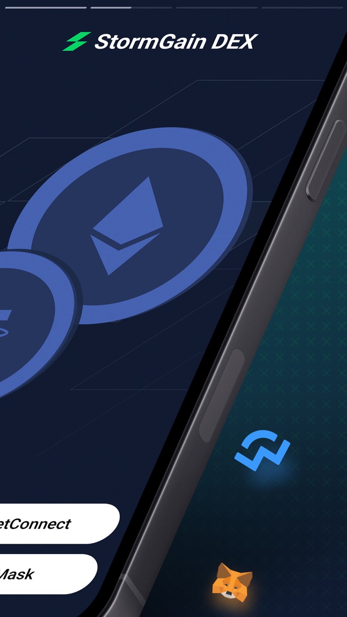 StormGain DEX Crypto DeFi App