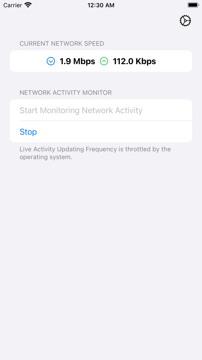 Live Network Activity