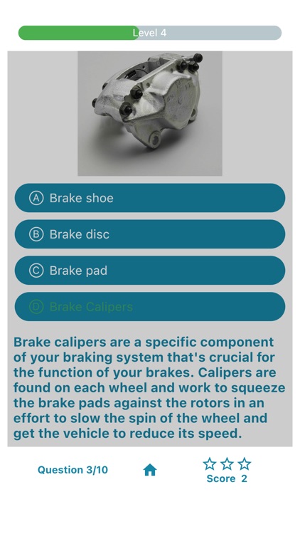 Car parts Quiz Game