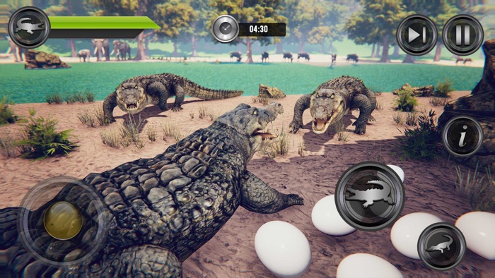 Angry Crocodile Attack Game 3D