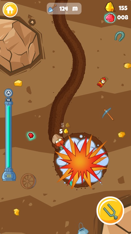 Treasure Miner Free - a 2d mining adventure::Appstore