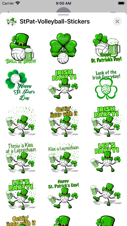 St Pat's Volleyball Stickers