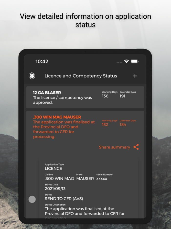 SAPS Licence Competency Status