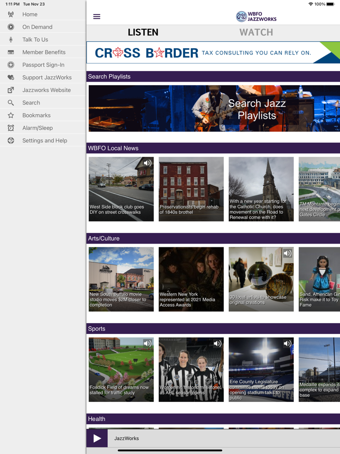 JazzWorks Public Radio App