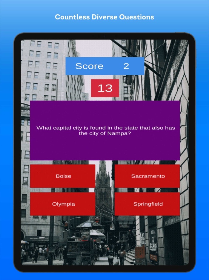 US States Trivia Quiz