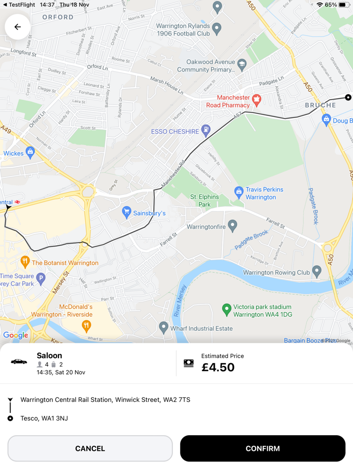 Arrivals Star Taxis Warrington