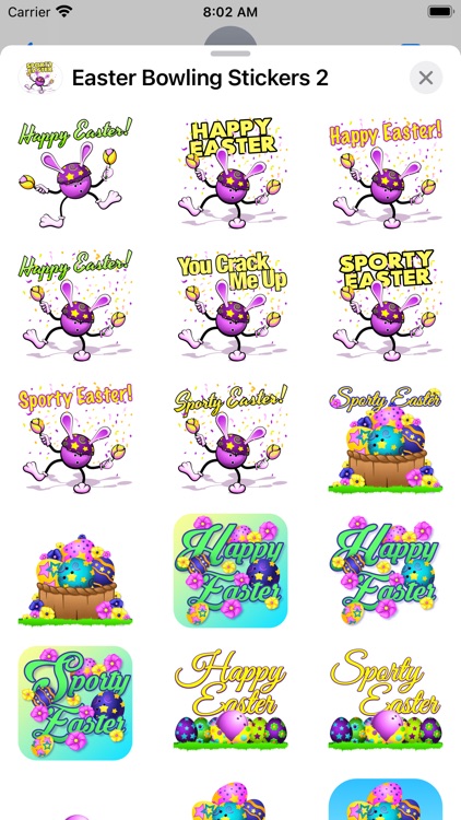 Easter Bowling Stickers