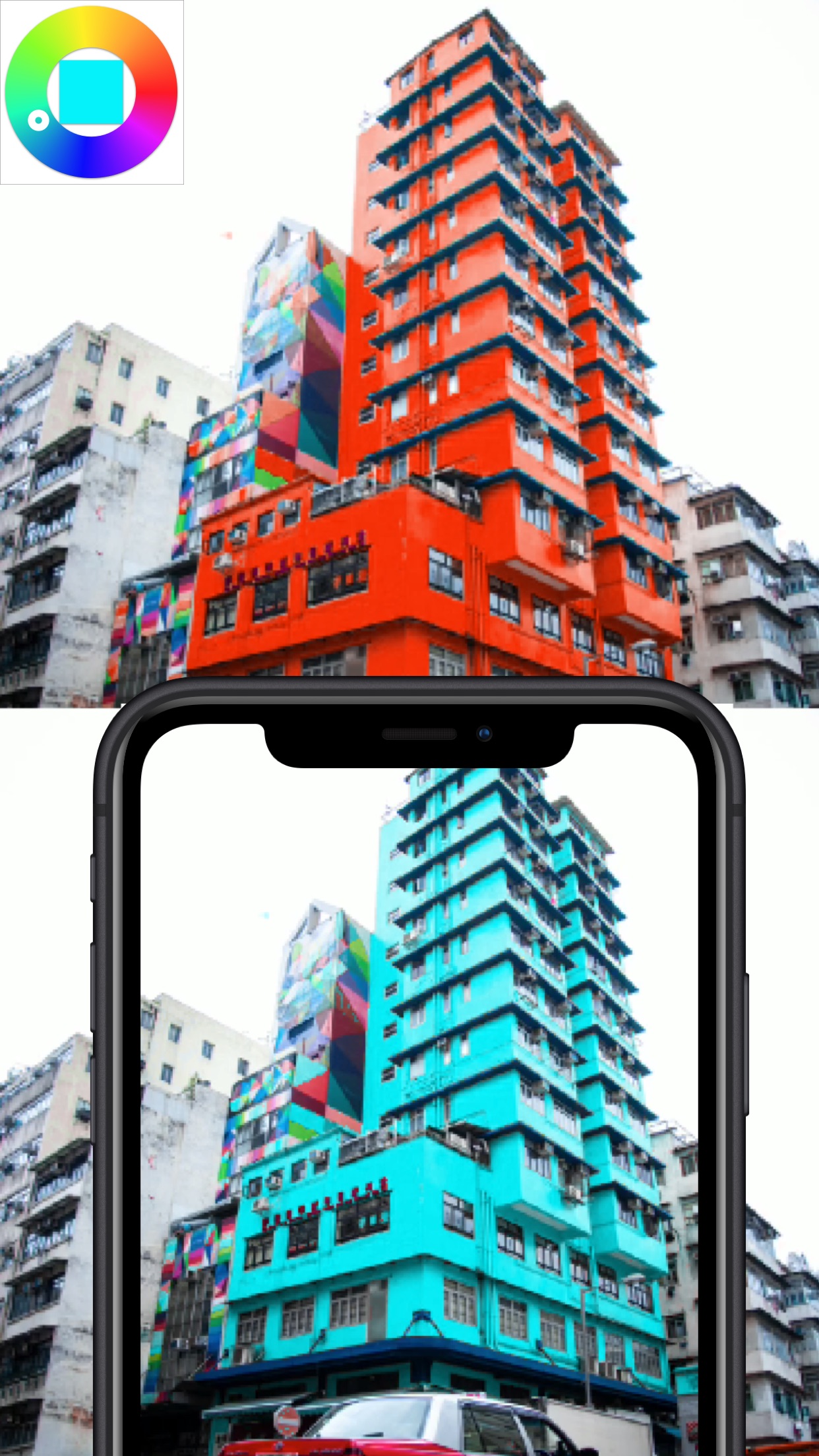 Screenshot do app Color Changer Camera