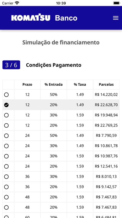 Banco Komatsu