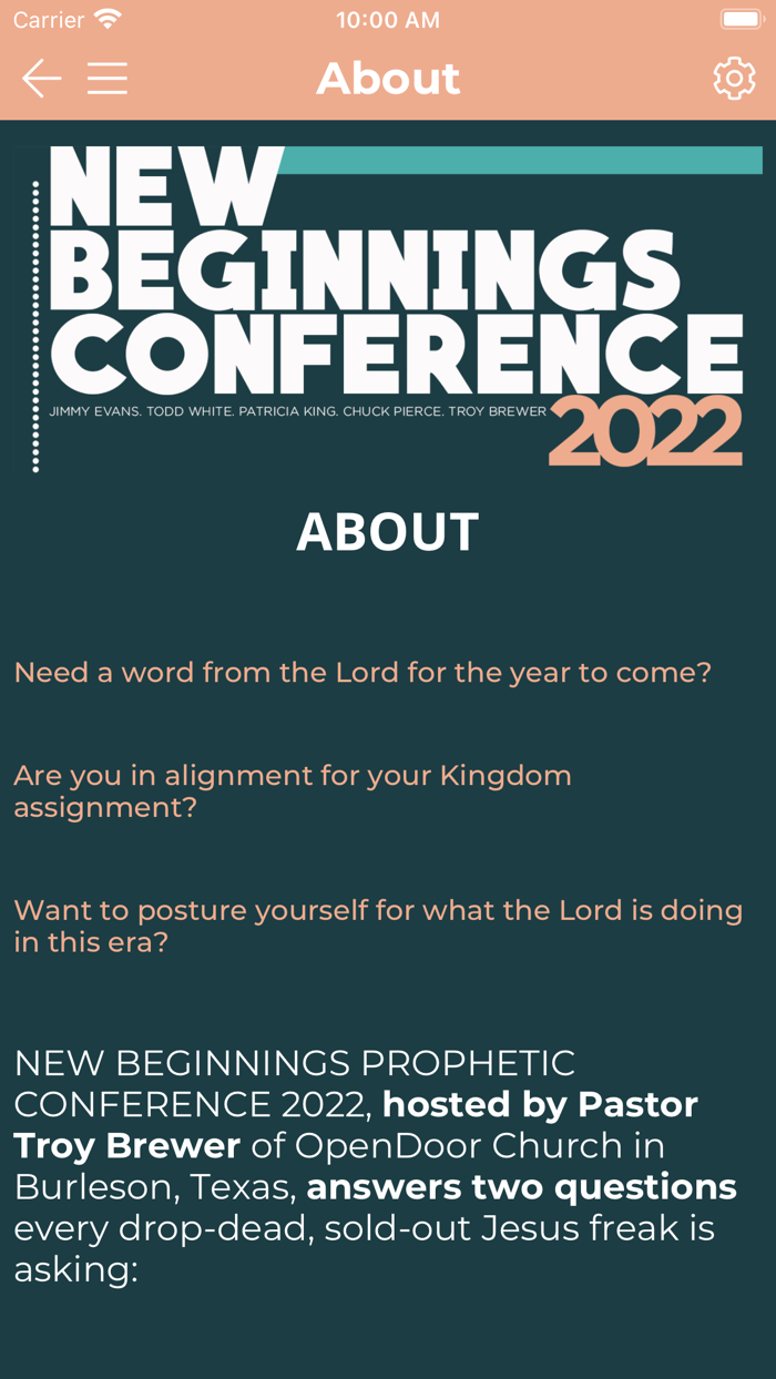 New Beginnings Conference 2022