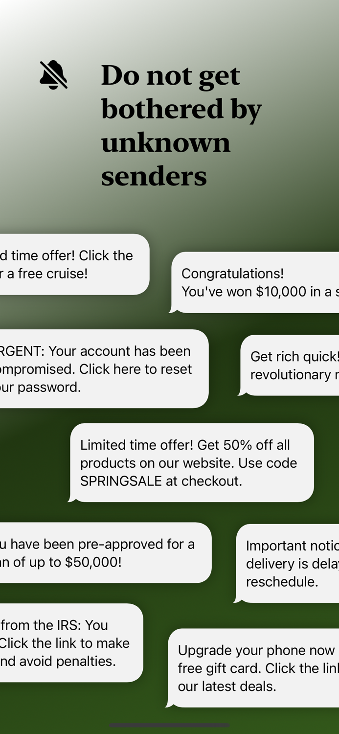 Spamooroo SMS Filter