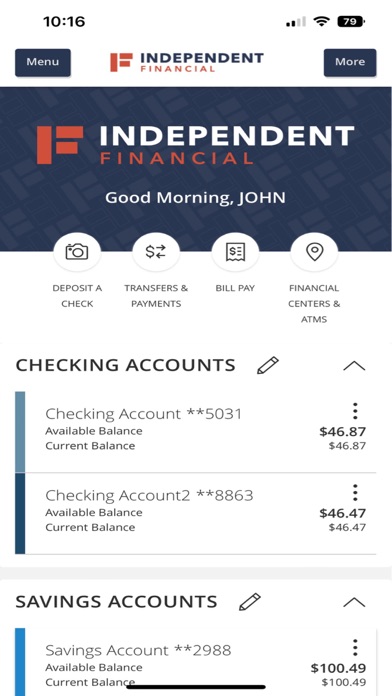 Independent Financial Mobile screenshot 2