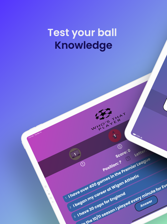 Whos that player?Football Quiz