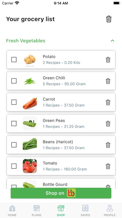 BB Meal Planner