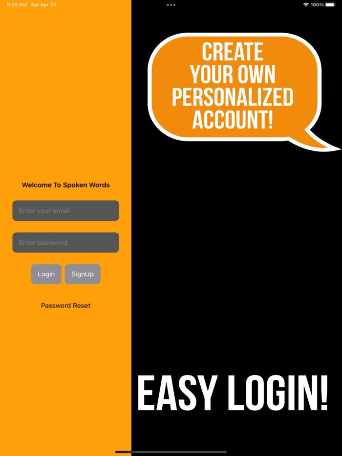 Spoken Words - Writing App