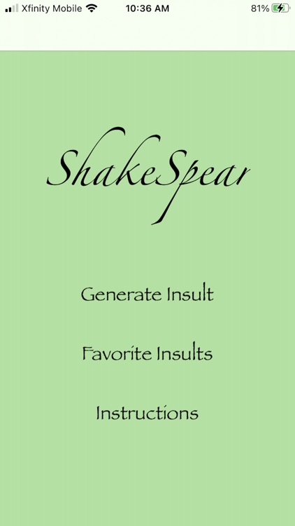 ShakeSpear – Insult Generator screenshot-3